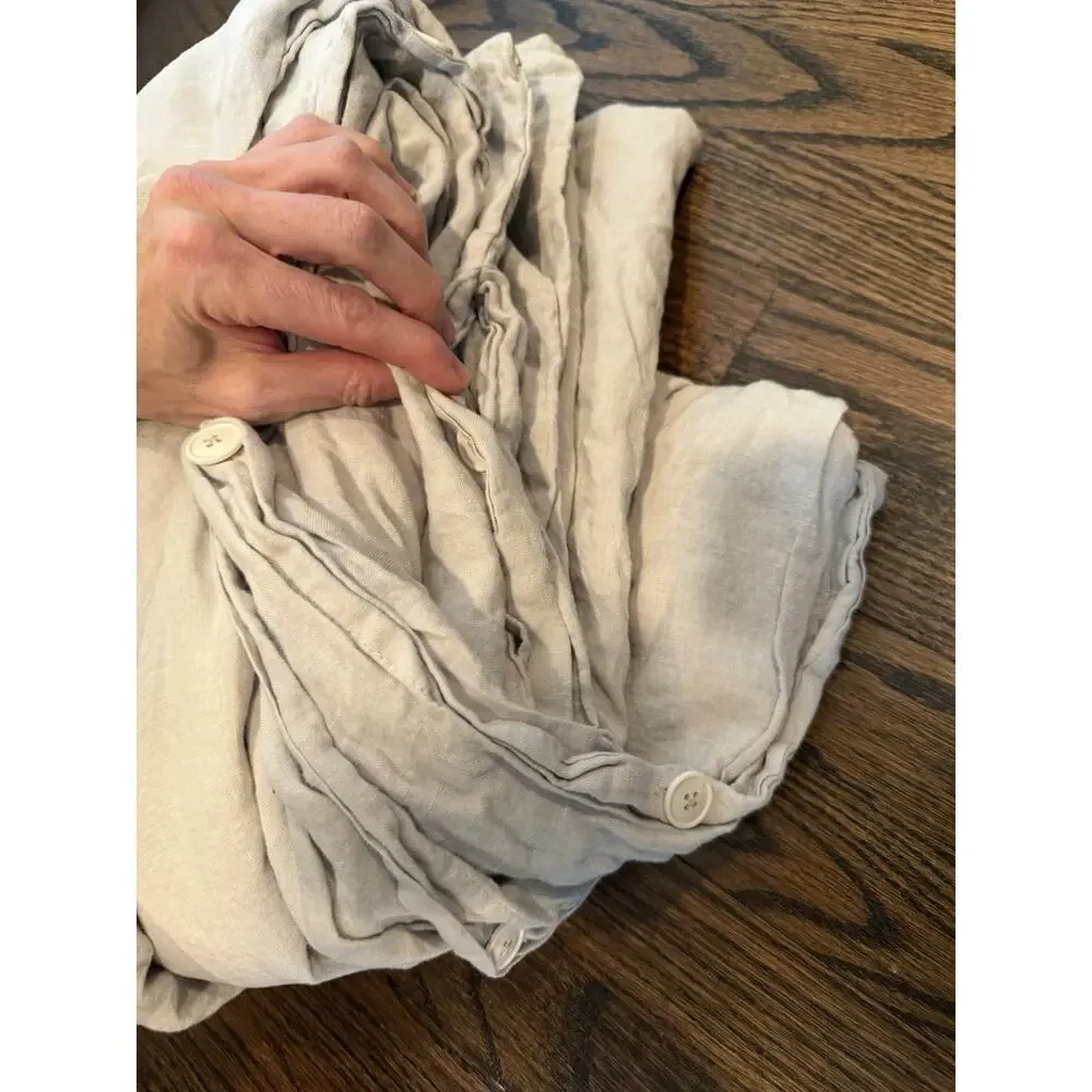 Parachute Linen Duvet Cover (grey) King/cal King NEW $390